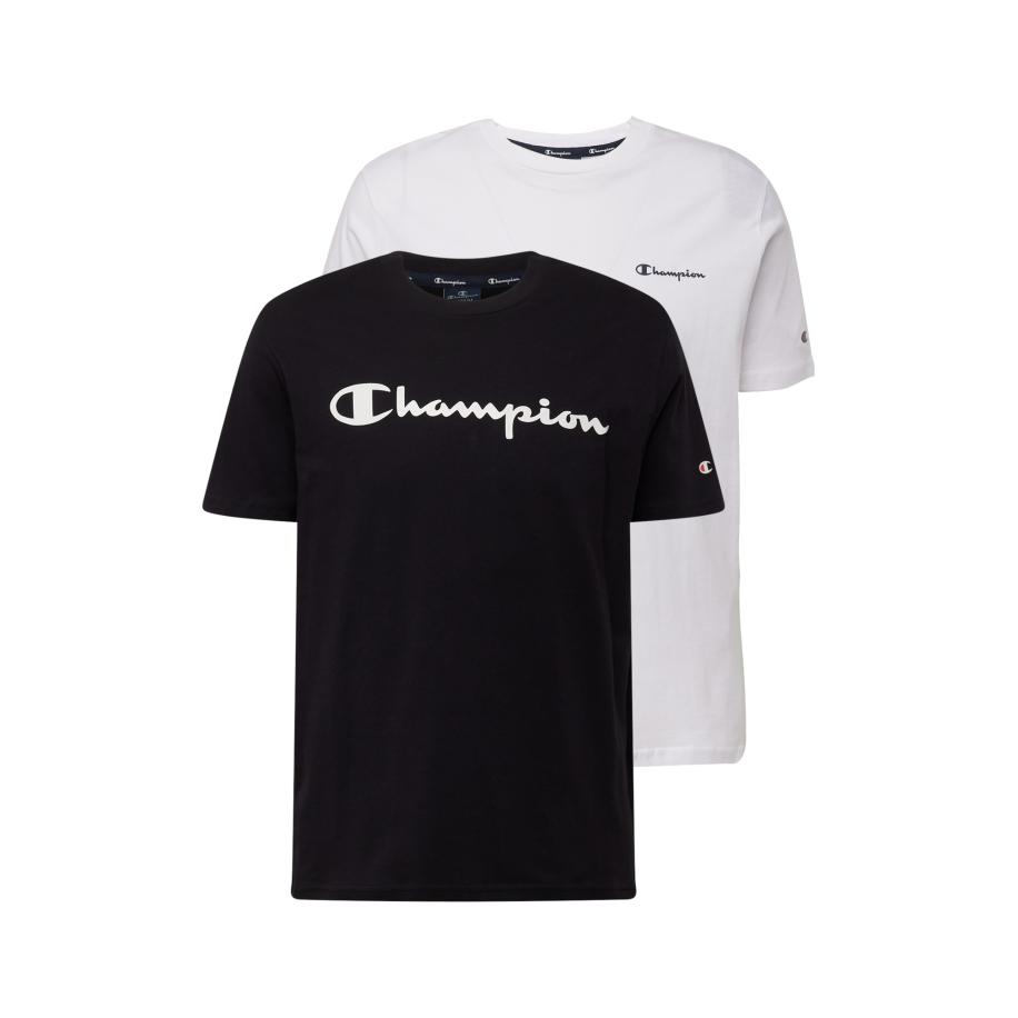 Champion Authentic Athletic Apparel Champion Authentic Athletic Apparel Shirt zwart / wit -