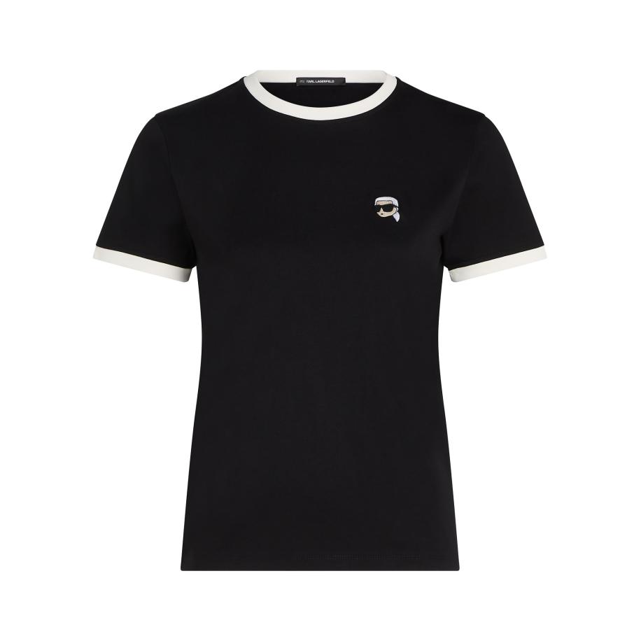 Karl Lagerfeld Karl Lagerfeld Shirt zwart / natuurwit -