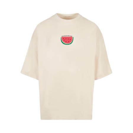 Merchcode Merchcode Shirt Summer - Summertime lichtbeige / groen / rood