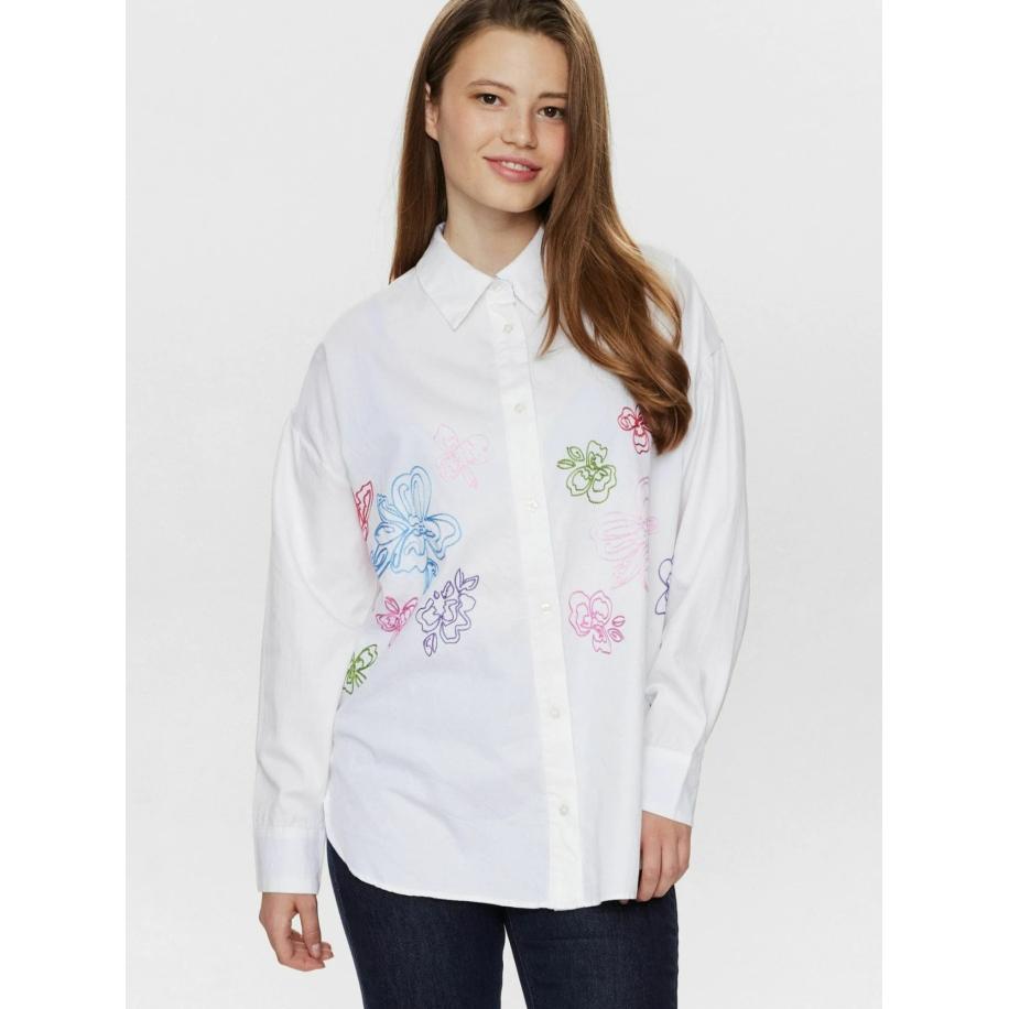 Nümph NÜMPH Shirt FAITH gemengde kleuren / wit -