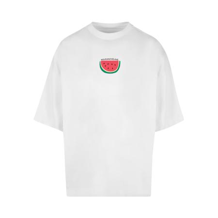 Merchcode Merchcode Shirt Summer - Summertime groen / rood / wit