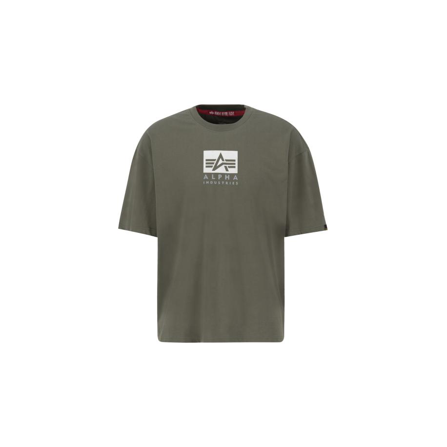 Alpha Industries ALPHA INDUSTRIES Shirt lichtgrijs / olijfgroen / wit -