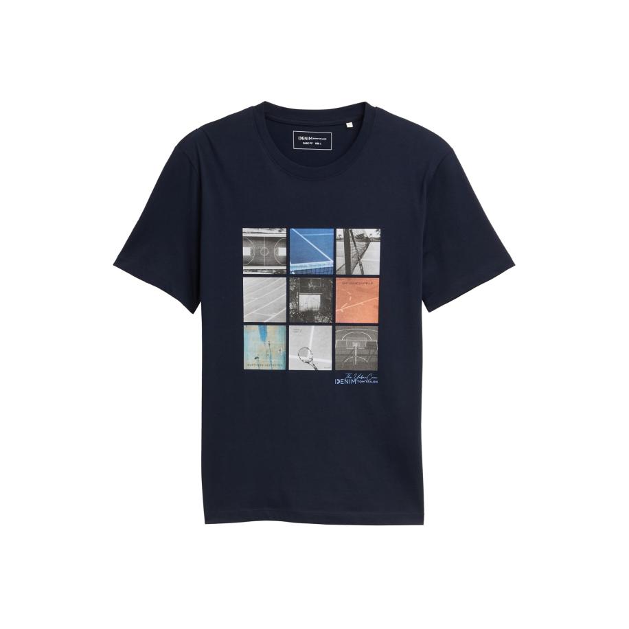 Tom Tailor TOM TAILOR DENIM Shirt blauw / donkerblauw / kastanjebruin / grijs -