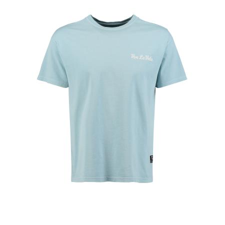 Key Largo Key Largo Shirt VIVE LA VIDA blauw / wit