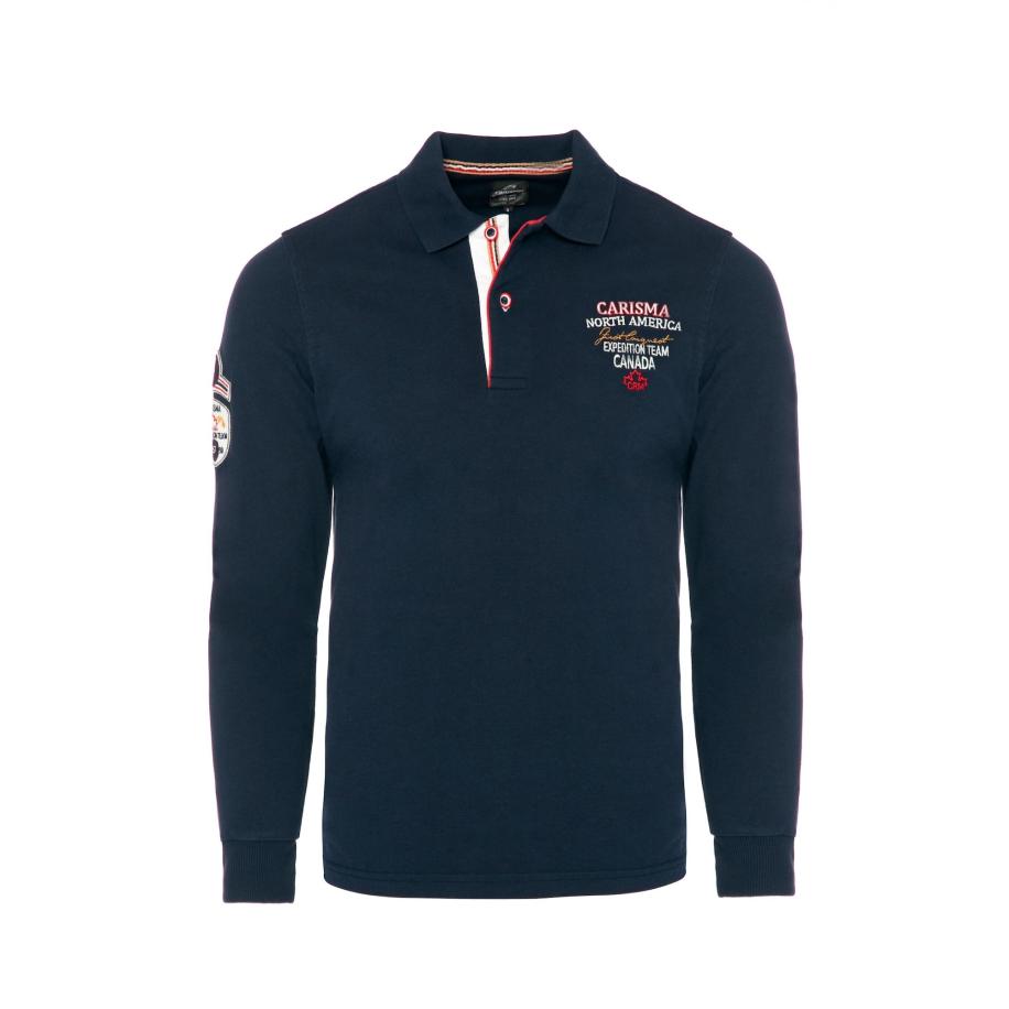 Carisma CARISMA Shirt donkerblauw / kersrood / wit -