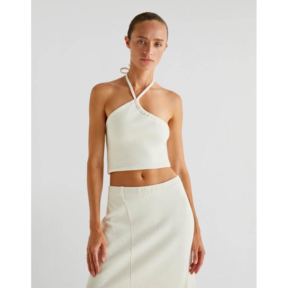 Scalpers Top in ecru-Wit Wit