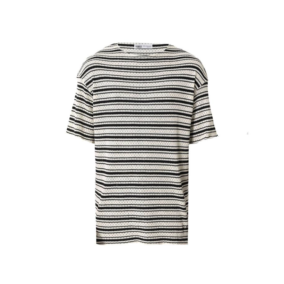 VAMOS CLO Shirt zwart / wit Zwart