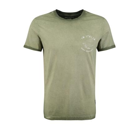 Key Largo Key Largo Shirt PAZZO donkergroen / zwart / wit