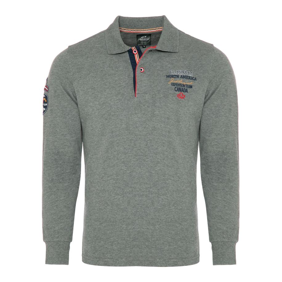 Carisma CARISMA Shirt grijs / kersrood / zwart -