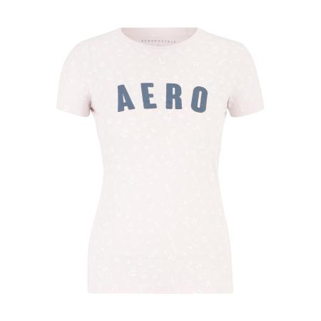 Aeropostale AÉROPOSTALE Shirt MAY marine / lichtroze / wit