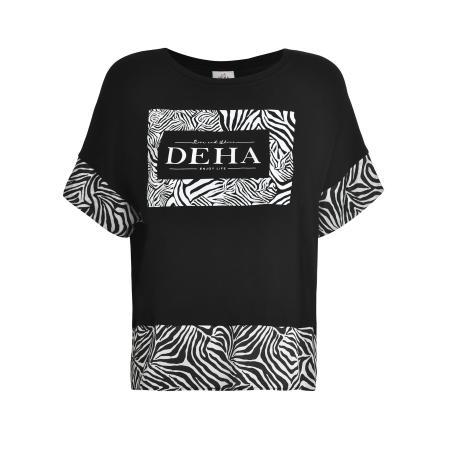 Deha DEHA Shirt zwart / wit