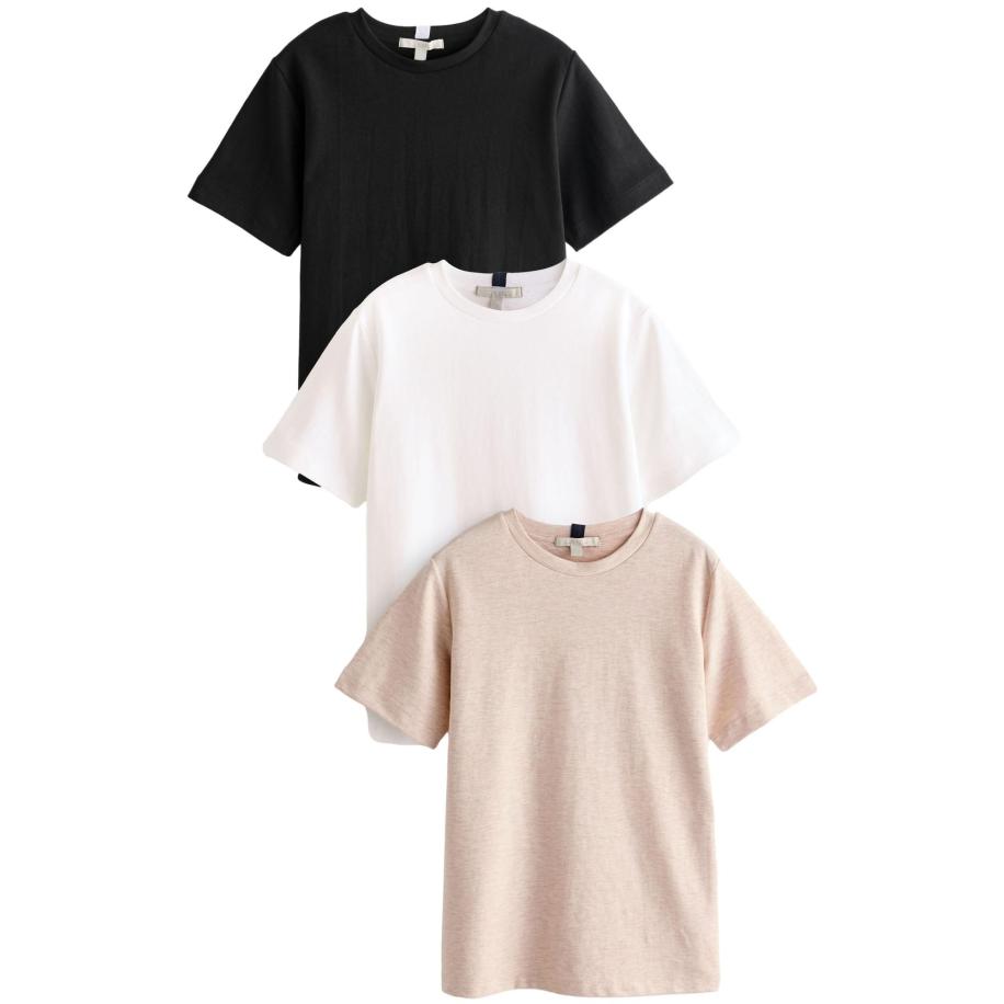Next Next Shirt beige / zwart / wit -