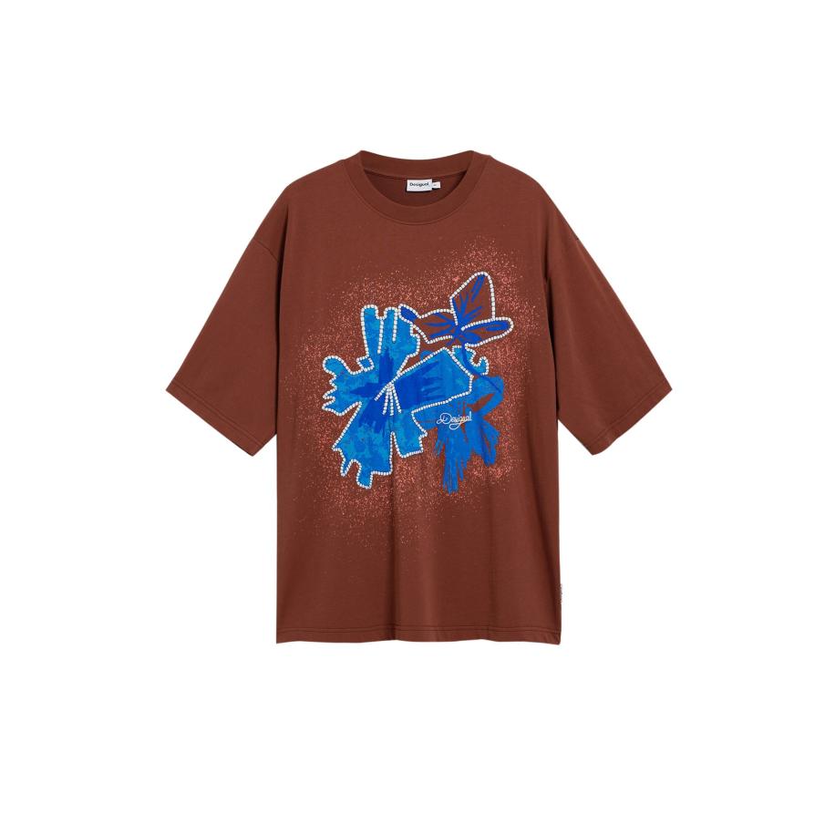 Desigual Desigual Shirt blauw / bruin / wit -