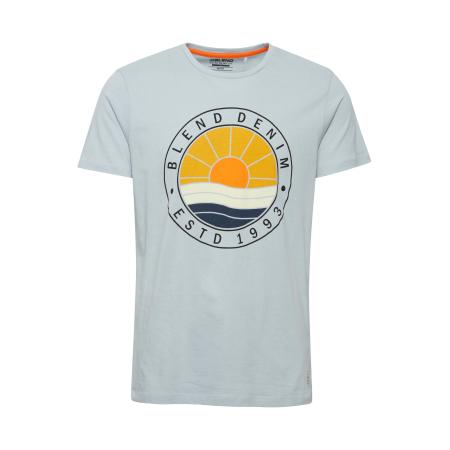 Blend BLEND Shirt Bammer navy / lichtblauw / geel