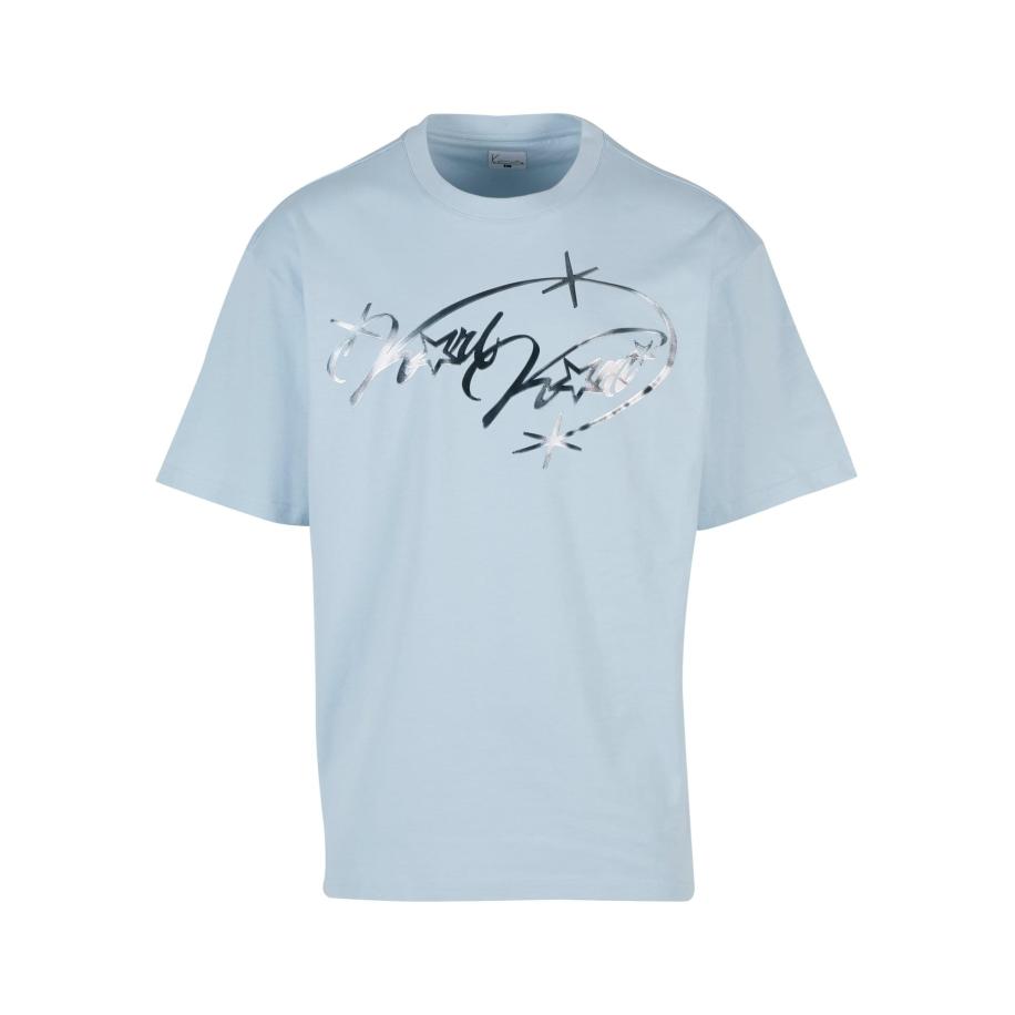 Karl Kani Karl Kani Shirt Authentic Star lichtblauw / zilver -