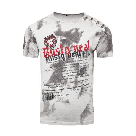 Rusty Neal Rusty Neal Shirt grijs / rood