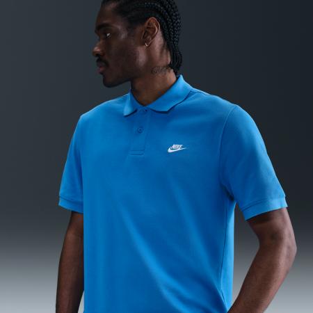 Nike Club polo met korte mouwen voor heren - Blauw