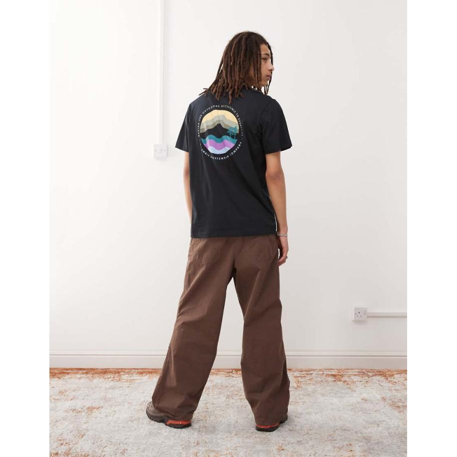 Columbia - Kettle River - T-shirt met outdoor-print in zwart Zwart