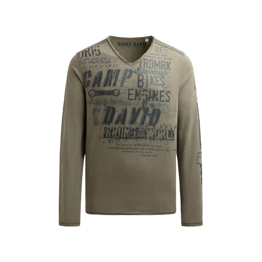 Camp David CAMP DAVID Shirt grijs / kaki -