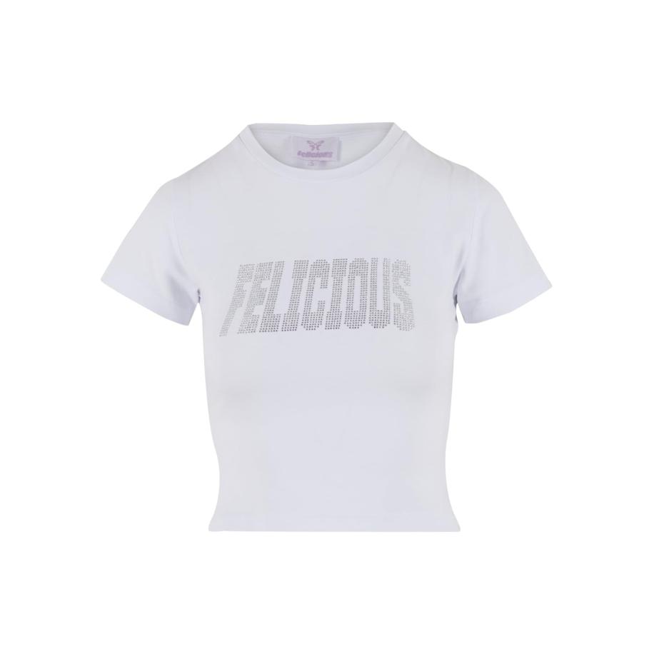 Felicious Shirt zilver / wit Wit