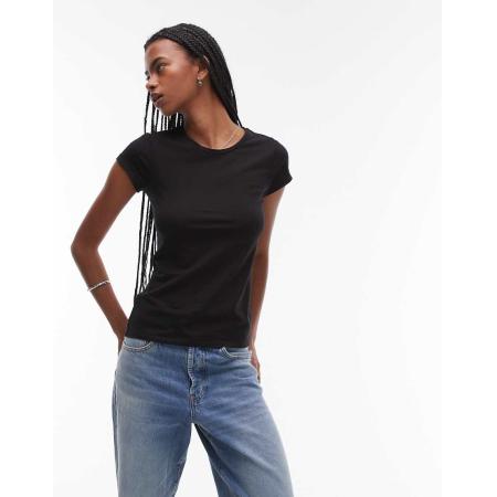 ARKET Superzacht slim-fit T-shirt met korte mouwen in zwart