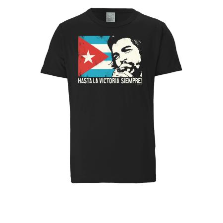 LOGOSHIRT Shirt Che Guevara - Cuban Flag blauw / rood / zwart / wit