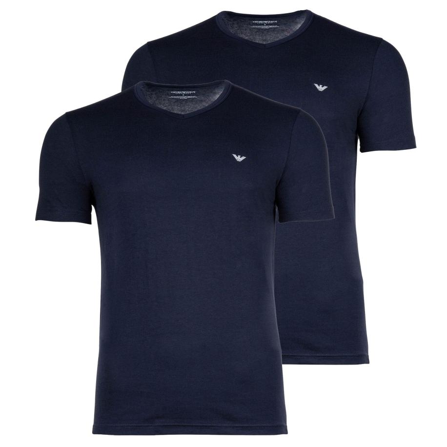 Emporio Armani Emporio Armani Shirt blauw / wit -