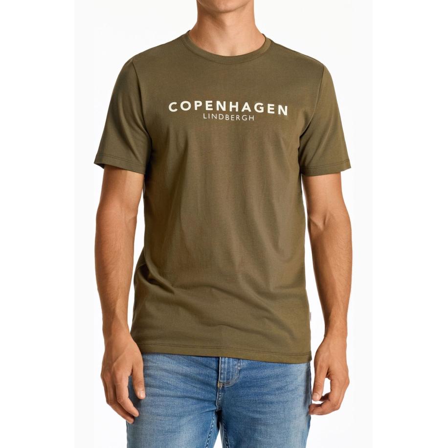 Lindbergh T-Shirt ronde hals, Bedrukt Multicolor