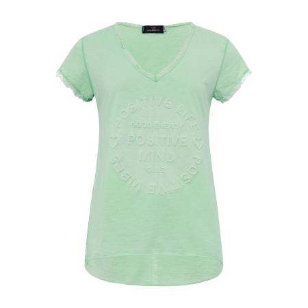 zwillingsherz Zwillingsherz Shirt Positive Mind lichtgroen