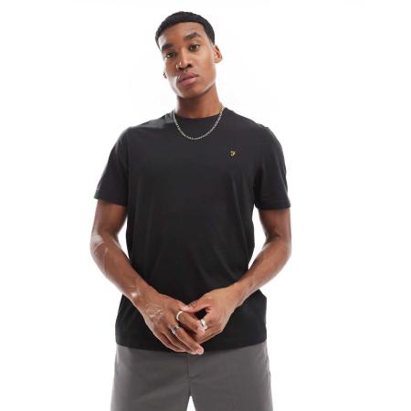 Farah - Danny - T-shirt in zwart