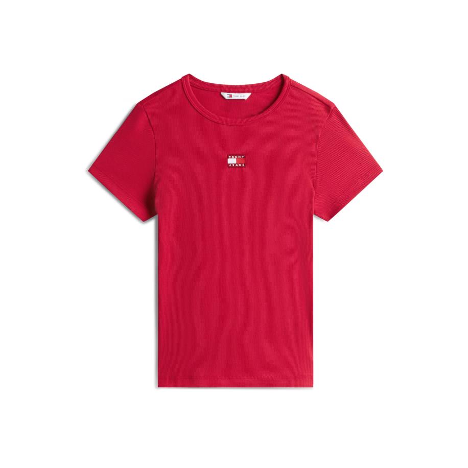 Tommy Jeans Tommy Jeans Shirt vuurrood / cranberry / wit -
