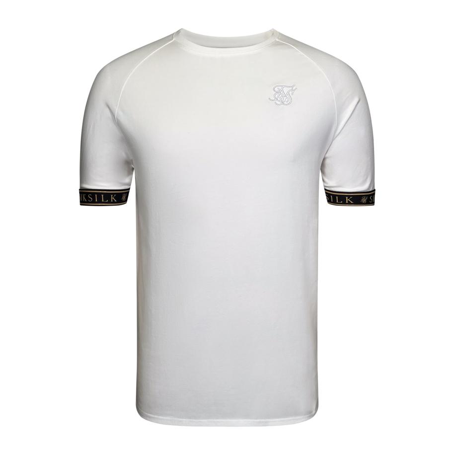 SikSilk SikSilk Shirt beige / zwart / wit -