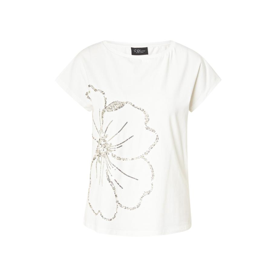 s.Oliver BLACK LABEL s.Oliver BLACK LABEL Shirt crème / zilver -