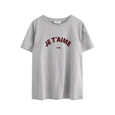 Lindex Lindex Shirt Nell grijs gemêleerd / rood