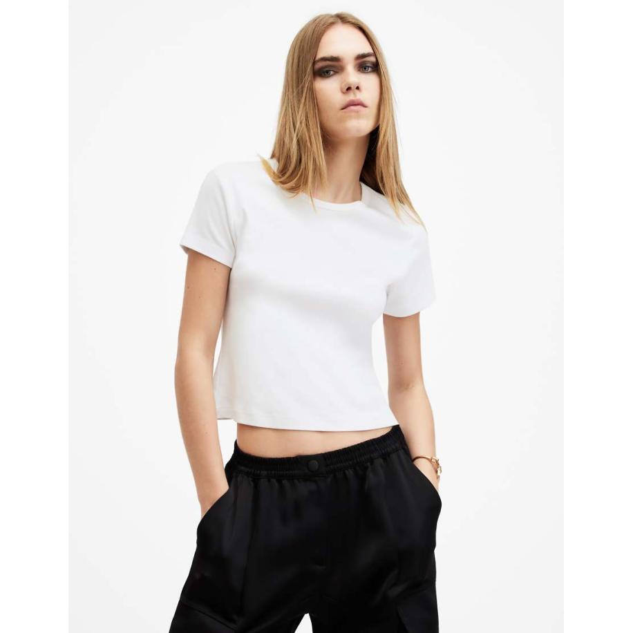 AllSaints Stevie T-shirt in optisch wit Wit