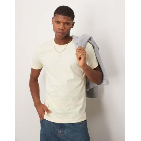 Abercombie & Fitch - T-shirt met ronde hals en bol eland-icoonlogo in geel