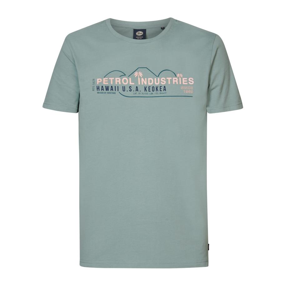 Petrol Industries Petrol Industries Shirt lichtblauw / groen / pink -