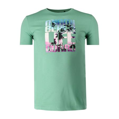 Marvelis Casual T-Shirt groen, Bedrukt