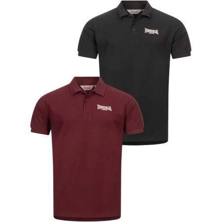 LONSDALE Shirt wijnrood / zwart / wit