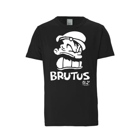 LOGOSHIRT Shirt Popeye - Bluto Portrait zwart / wit