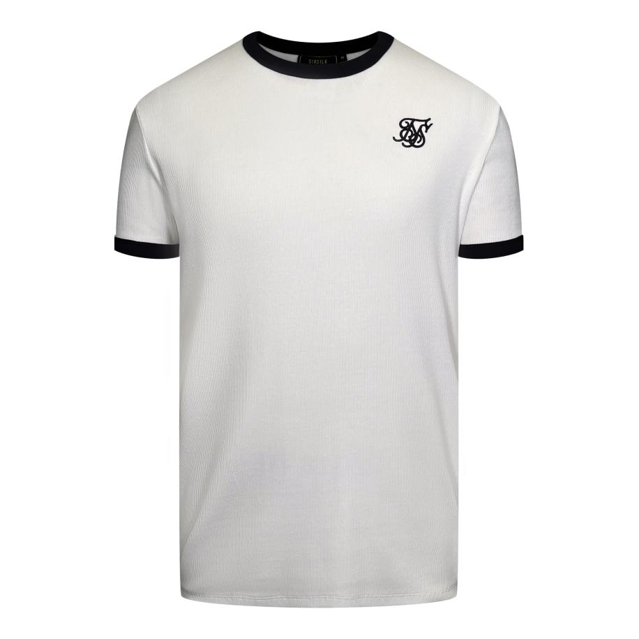 SikSilk Shirt ecru / zwart Bruin