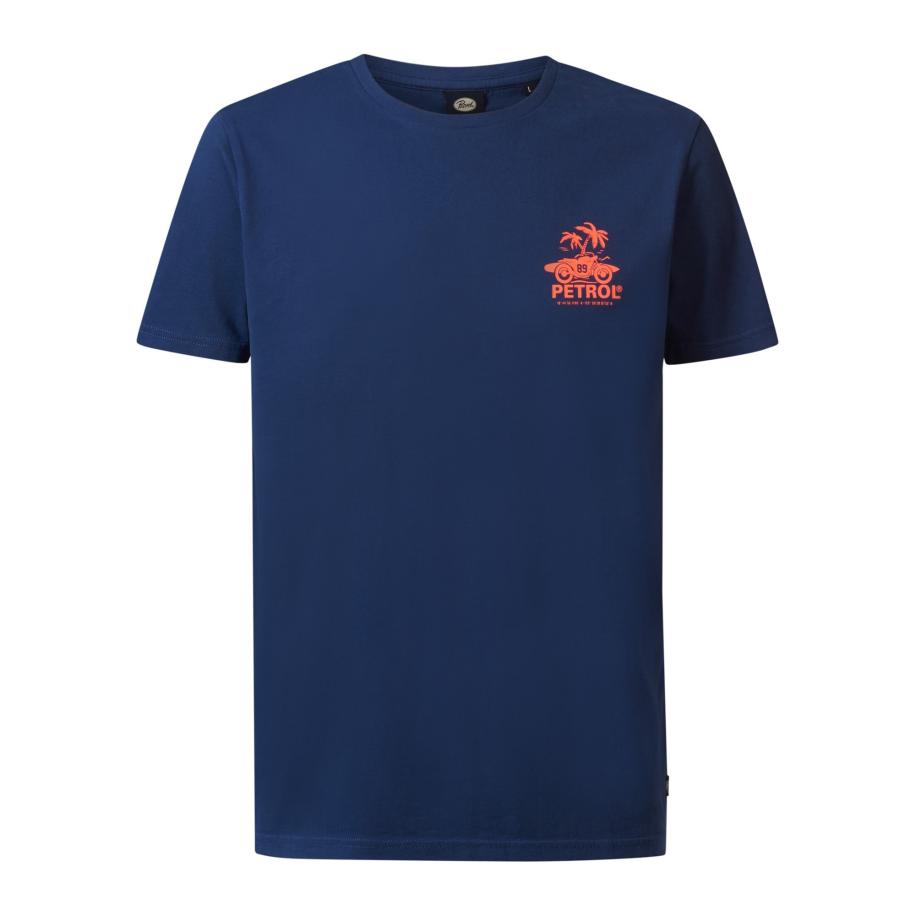 Petrol Industries Petrol Industries Shirt blauw / oranje -