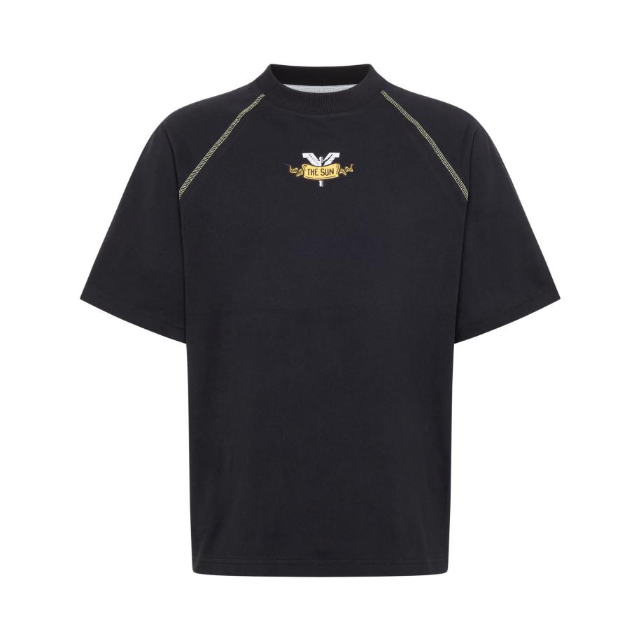 carlo colucci Carlo Colucci Shirt Eichbichler geel / zwart -