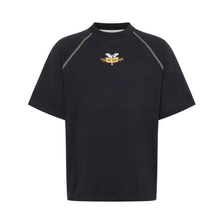 carlo colucci Carlo Colucci Shirt Eichbichler geel / zwart