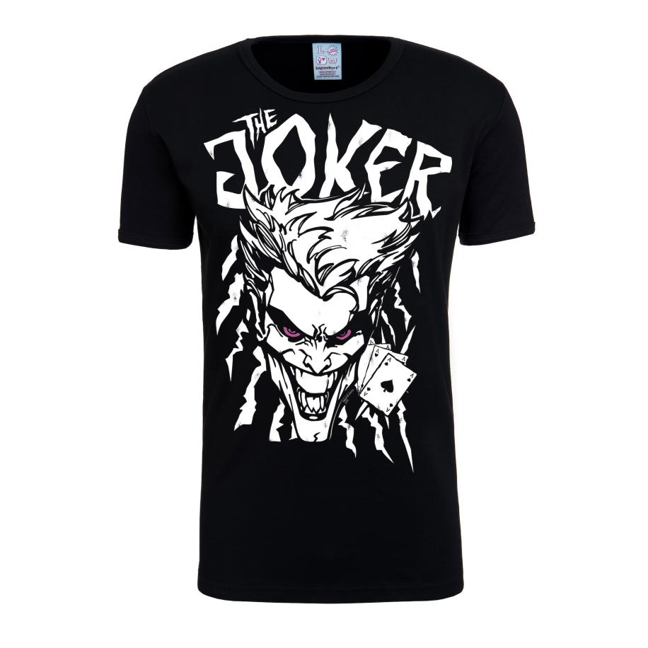 LOGOSHIRT Shirt The Joker zwart / wit Zwart