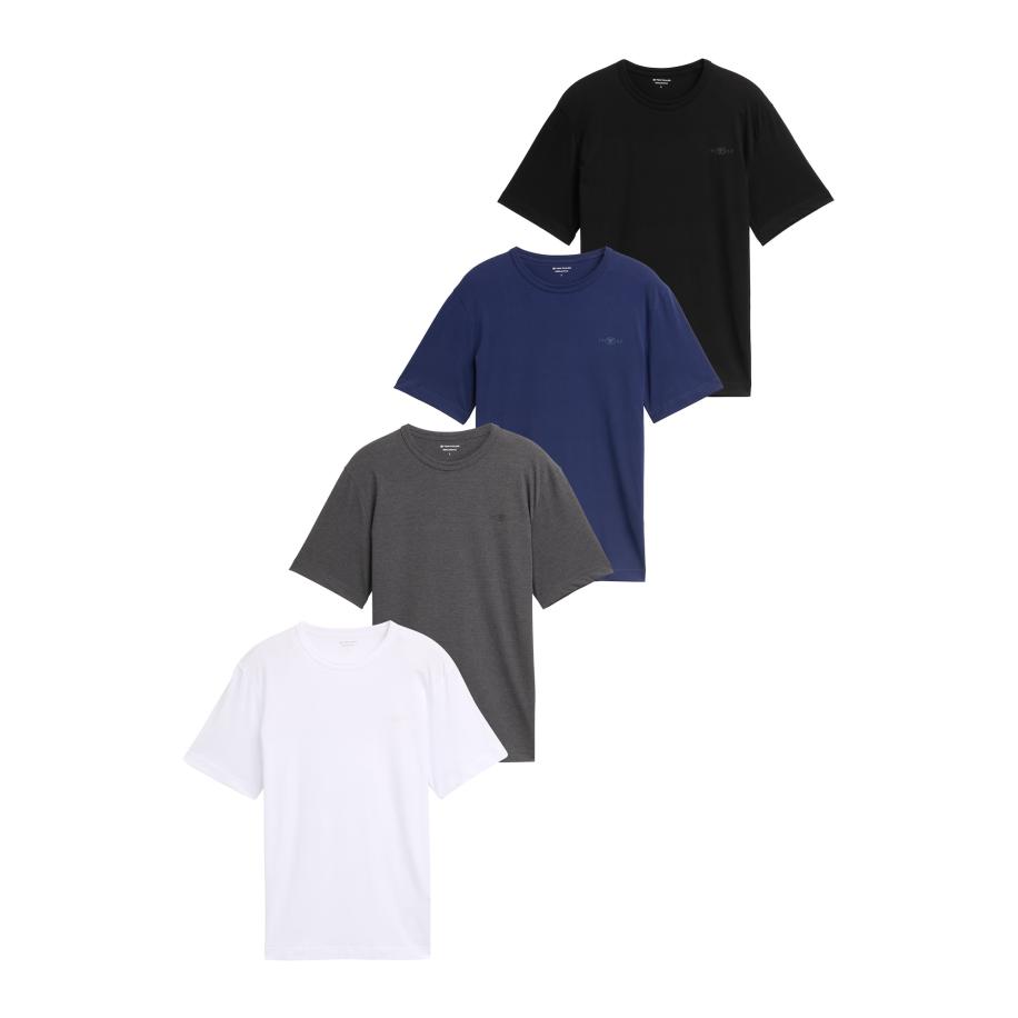 Tom Tailor TOM TAILOR Shirt enziaan / donkergrijs / zwart / wit -