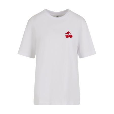 mister tee Mister Tee Shirt Heart Cherries donkerrood / wit