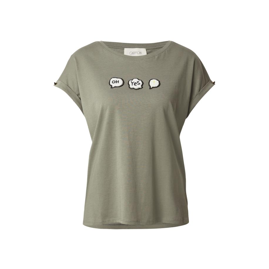 Cartoon Cartoon Shirt geel / stone grey / zwart / offwhite -