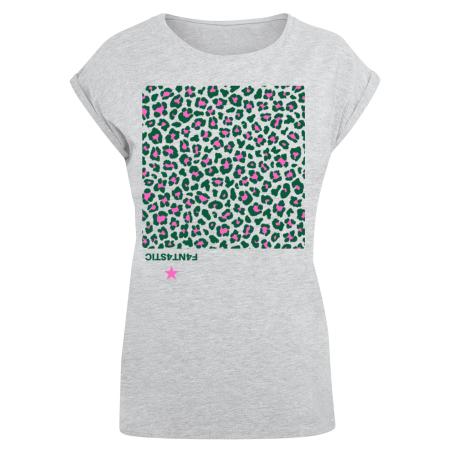 F4NT4STIC F4NT4STIC Shirt Leo Grün grijs / groen / pink