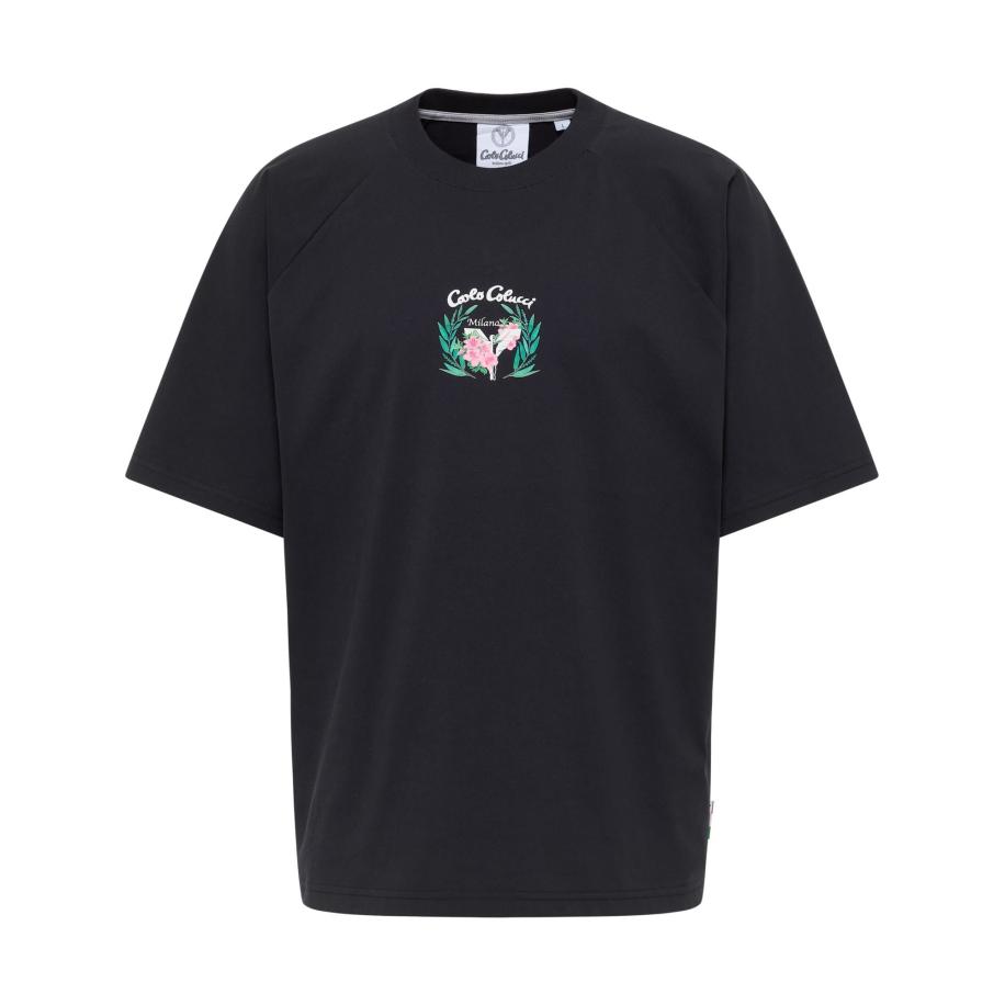 carlo colucci Carlo Colucci Shirt Egger beige / groen / rosa / zwart -